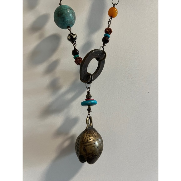 Handcrafted Beaded Statement Necklace - Picture 2 of 6